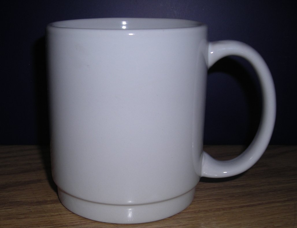 White Stacking C-Handle mug